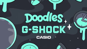 Doodles announces a collaboration with Casio G-Shock for an upcoming product release.