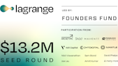 Lagrange Labs raises $13.2M in a Seed funding round led by Founders Fund.
