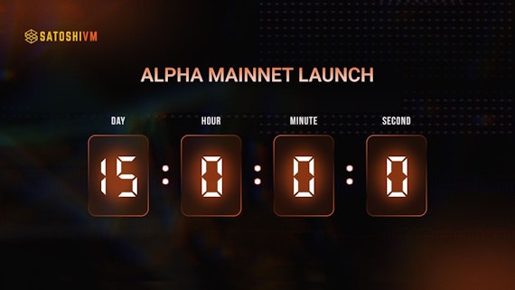 SatoshiVM announces Alpha Mainnet launch on March 15.