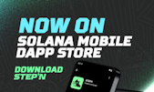 Stepn integrates into Solana Mobile's dApp Store revolutionizes fitness with blockchain rewards.