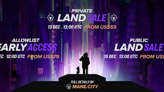 Crypto.com announces dates and details for the private sale, early access, and public sale of its metaverse Land – The First Frontier.