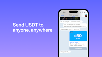 Tether launches $USDT on TON network. 