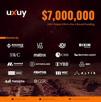 UXUY closes $7 million in a Pre-Series A funding round.