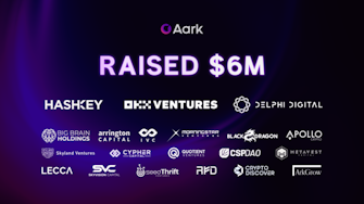 Aark raises $6M in a seed funding round backed by HashKey Capital, Arrington Capital, Morningstar Ventures, and others.