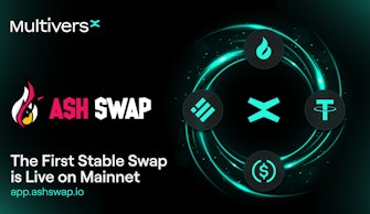 AshSwap Is Live On The MultiversX Mainnet Bringing Extremely Efficient Trading Of Stablecoins And Price-Like Assets