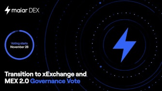 The first Governance Referendum: Transition to xExchange and MEX 2.0. Cast your vote between November 28th and December 5th