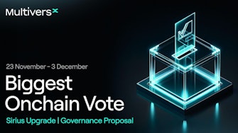 Forefront of Decentralization: The First MultiversX Protocol Governance Vote (23 November - 3 December)