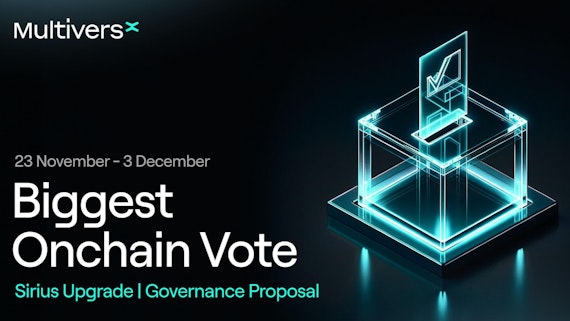 Forefront of Decentralization: The First MultiversX Protocol Governance Vote (23 November - 3 December)