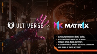 Ultiverse announces a partnership with Matr1x, an NFT gaming company.