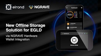 Elrond announces integration with NGRAVE to allow users to store their $EGLD in the Ngrave cold wallet.