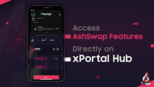 MultiversX's first stable swap DEX AshSwap is now featured on xPortal.