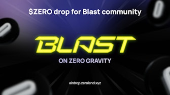 Blast is now live on Zero Gravity, which is Zerolend's airdrop points platform.