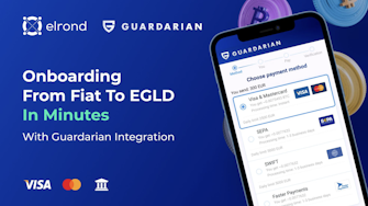 Regulated and EU-licensed fiat gateway Guardarian adds support for Elrond $EGLD native token. 