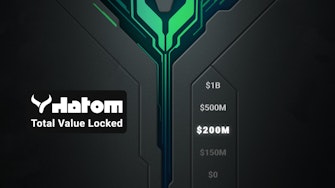 Hatom reaches over $200M in Total Value Locked.