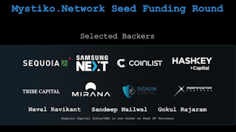 Mystiko Network raises $18M in a Seed funding round led by Sequoia Capital.