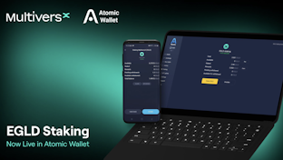 Atomic Wallet introduces new staking service for $EGLD MultiversX, on its mobile and desktop platforms.