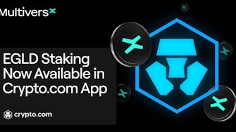 MultiversX announces on-chain EGLD staking in the CryptoCom app.